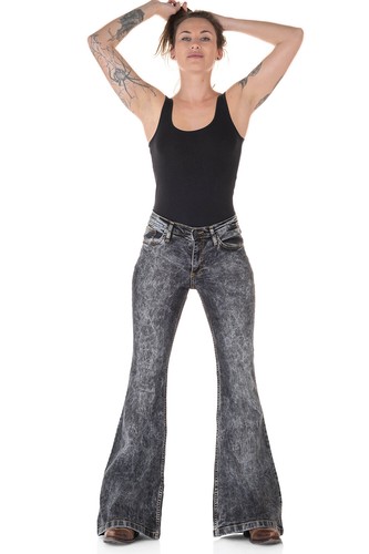 Comycom damen jeans schlaghose - comycom,