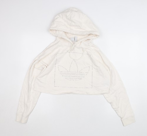 Adidas damen ivory 2xs cropped - damen,