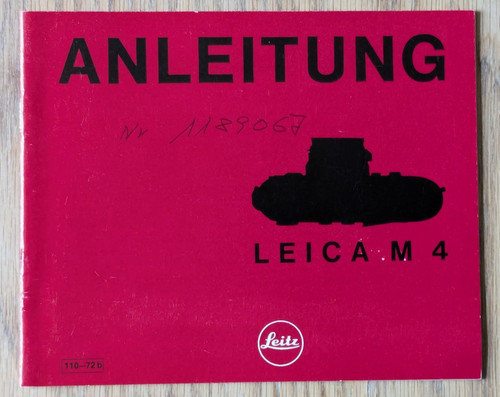 Leica instructions - m4,