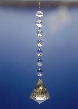 3 Stück  Kristall-Kegel mit 7