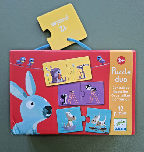 Djeco puzzle duo tiere - puzzle,