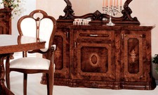 Anrichte Buffet Sideboard Nussbaum Hochglanz Türen/Schublade Italienische Möbel