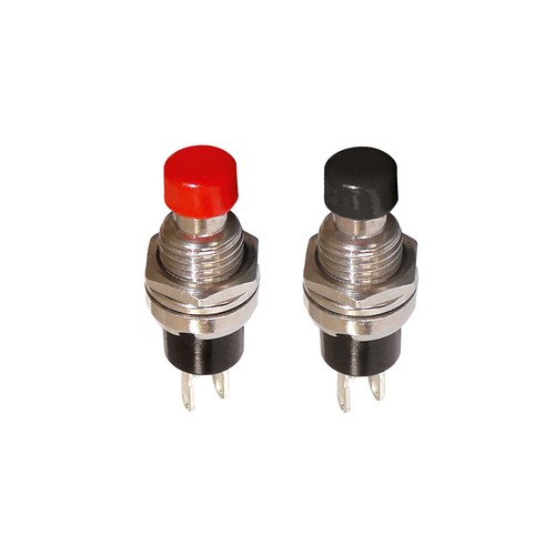 Mini drucktaster schwarz rot - drucktaster,