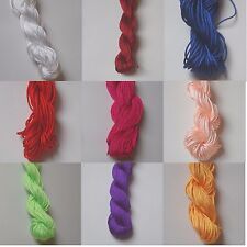 1-2 mm Nylonfaden Bastelfaden Nylon Thread Nylonschnur Shamballa Kordel Schnur