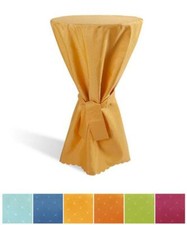 Stehtisch Bistrotisch Husse mit Schleifenband für 60 cm Tischdurchmesser dezent 