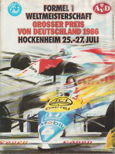 Hockenheim 1986 programm - hockenheim,