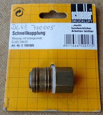 Druckluft Kupplung Kupplungsdose 3/8 " Innengewinde Schneider Druckluft