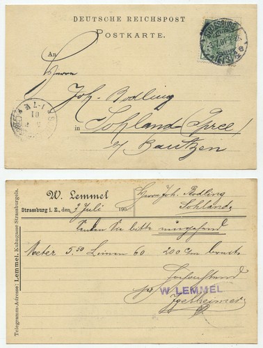 22226 postkarte strassburg - -,