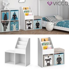 Kinderregal Bücherregal Aufbewahrungsregal Luigi Spielzeugablage Faltbox Vicco
