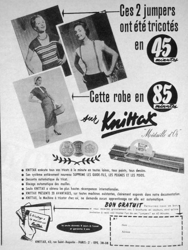 Werbung knittax strickmaschine - knittax,