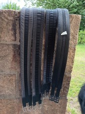 Stoff-Sattelgurte 130 cm schwarz