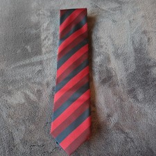 Kravatte Rot Blau Gestreift Tadelloser Zustand 