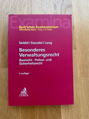 Besonderes verwaltungsrecht - besonderes,