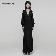 Punk Rave Women Gothic V-Neck