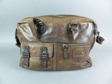 Aunts & Uncles unisex Tasche Messenger Bag Leder Braun Schultertasche (19962)