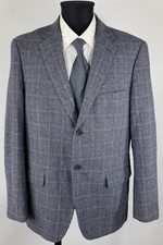 Peckott grau-blau-kariertes