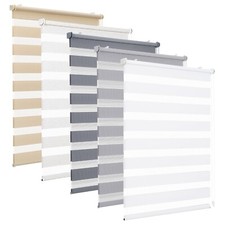 Doppelrollo Duo Rollo Klemmfix ohne Bohren blickdicht Fensterrollo Zebrarollo