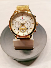 Goldene Luxus Herren Quarz