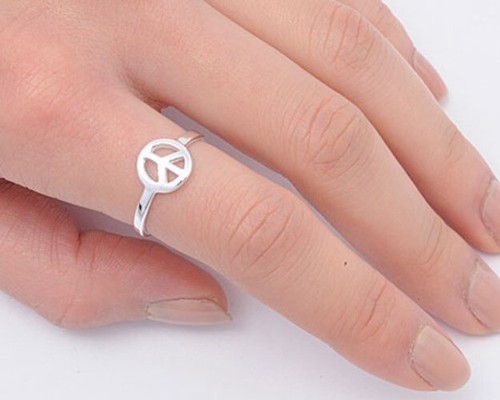 Peace zeichen ringe echt - zeichen,