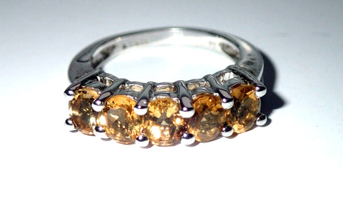 Citrin ring silber 925 - 925,, gr.