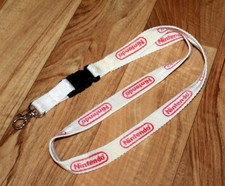 Altes Nintendo Logo Selten Promo Lanyard / Keyholder SNES N64 Gamecube Game Boy 
