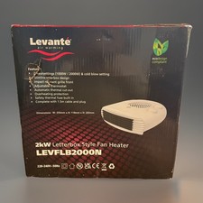 Levante 2 kW Letterbox Style Heizlüfter LEVFLB2000N