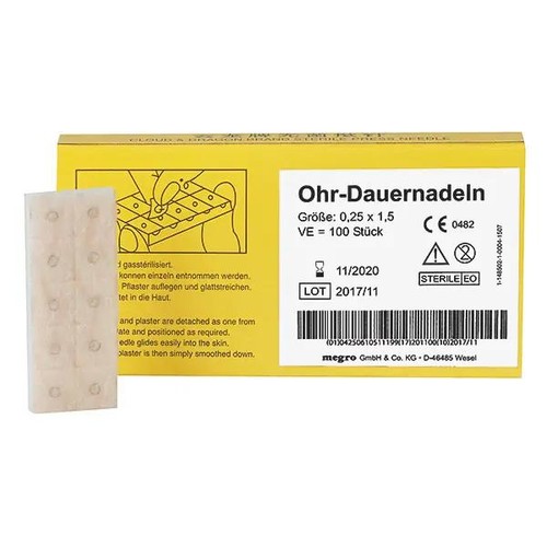 Ohr dauernadeln 100 stück - ohr,