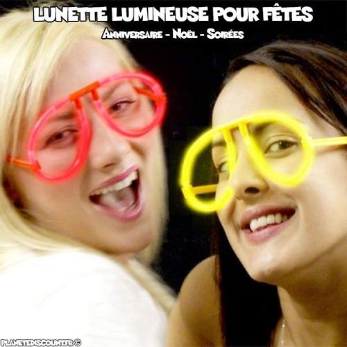 Leuchtende partybrille - leuchtende,