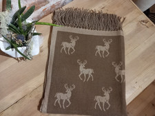 Schal Hirsche braun Winter