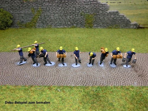Bauarbeiter beim tragen von - 10,