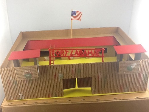 Vintage holz fort laramie - holz,