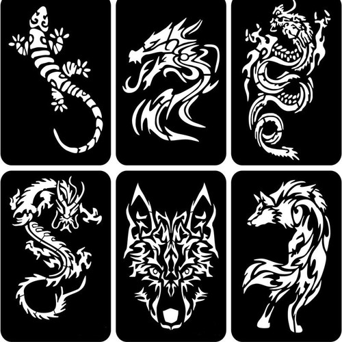 4st tattooschablonen - 4st.,