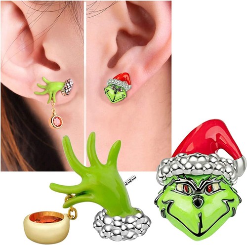 Grinch-Anhänger-Ohrringe