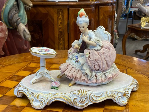 Figur aus porzellan galante - figur,