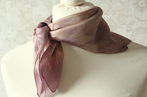 Nicky seidentuch beige lila - nicky,