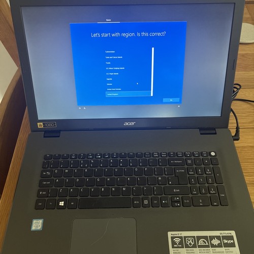 Big laptop acer aspire - big, 17,3"