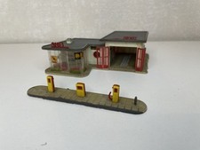 Faller Ams H0 B 217 Shell Tankstelle mit 3 Zapfsäulen und Werkstatt 60er Jahre