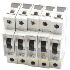 5x Siemens 5SX2 L16A 220 / 380V Leitungsschutzschalter / Circuit breaker -used-