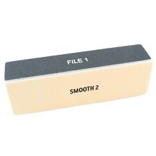 2 x NAGELGLÄTTUNGSBLOCK 4 Wege in 1 Feile Polieren Glatter Glanz Politur Schmirgelbrett