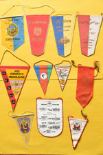 DDR Wimpel | Berlin VEB Kombinate Armee Vorwärts BSG Traktor Erzgebirge Konvolut