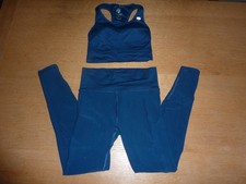 "OCEANS APART" WEAR + SMILE SET: HOSE + BUSTIER -PETROL- GR. XS+S- KAUM GETRAGEN