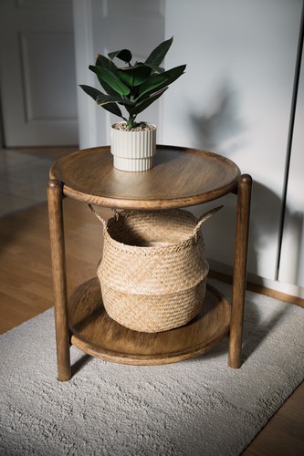Holz beistelltisch lazy susan - holz,