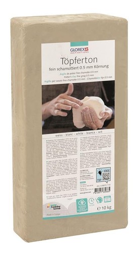Töpferton weiß