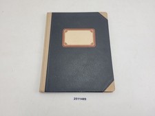 Notizheft/Buch ungenutzt 40er 50er Jahre Register Tabelle Büro alt #2511489