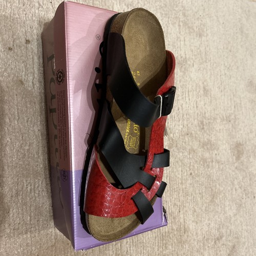 Birkenstock pisa rot schwarz - birkenstock, rot/schwarz