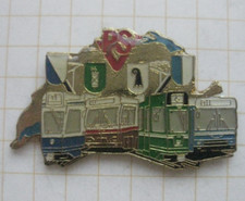 BUS & BAHN ÖPNV PSV BASEL LUZERN  / SCHWEIZ ...... Straßen-/Eisenbahn-Pin (147k)