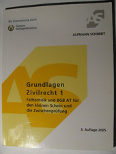Grundlagen Zivilrecht 1 von Alpmann Schmidt