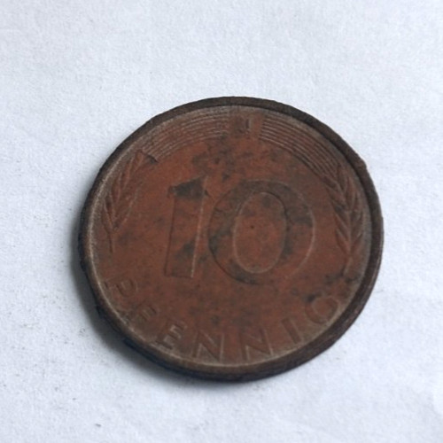 Brd pfennig 1989 messing - pfennig, j