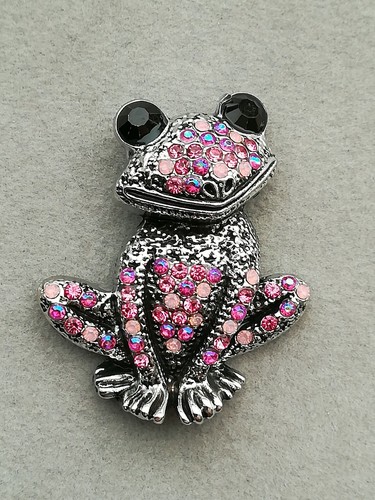 Frosch brosche silber - frosch,