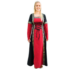 Mittelalterkleid Eleanor rot/schwarz Wikinger Mittelalter Kleid